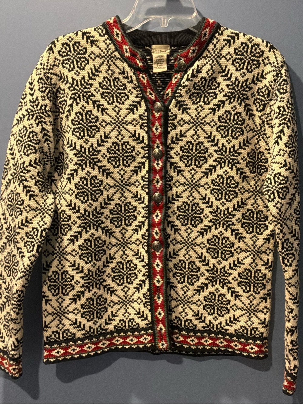 L.L. Bean Nordic Button-Front Cardigan